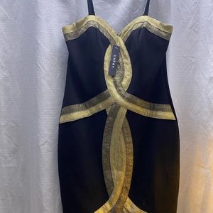 Entry black and gold dress